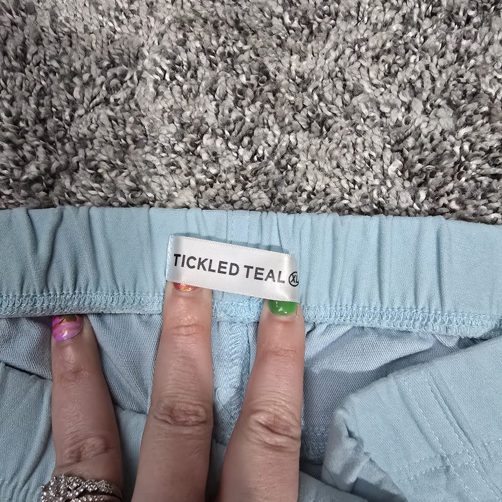 Tickled Teal Pastel Blue Lounge Pants
